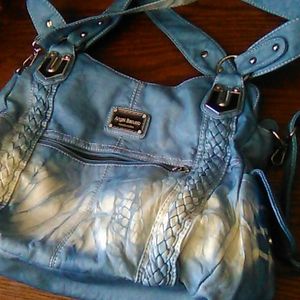 Strappy cerulean purse